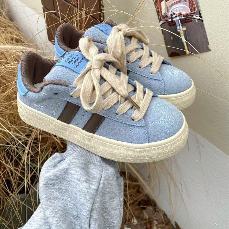 Korean Style Women'S Shoes High Beauty Value Casual Sneaker Niche Retro White Shoes Casual Women'S Shoes Thick Sole German Training Shoes Trendy - Image 5